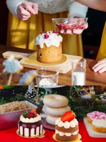 100 个金色圆形蛋糕纸杯、慕斯甜点法式糕点纸杯蛋糕衬垫、烘焙蛋糕托