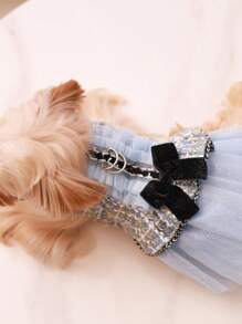 Spring & Autumn Pet Clothes, Suitable For Poodle, Teddy, Schnauzer, Maltese, Yorkshire Terrier Small Dogs, Princess Dress Outfit, Fashionable For Spring And Autumn