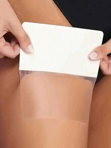 1/4/8PCS Invisible Thigh Lift Tape,Invisible Thigh Lift Pads,Comfortable Thigh Lifter Stickers - Transparent Cellulite Reduction Adhesive, Octagon Shape For Women's Inner Thigh Skin Firming & Lifting, With Blue Wavy Pattern,Thigh Lift Tape Thigh Tape Cellulite Adhesive Body Tape For Women Girls Inner Thighs Skin Lifting