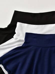 3件套女士立领围脖围巾，防风保暖，四季皆宜 - 彩色 - 查看 3