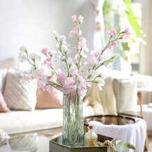 3PCS Artificial Flower Simulation, Real Touch Artificial Sweet Pea Flowers -Artificial Hellebores Flowers Bouquet, Wedding And Engagement Plastic Floral Arrangement, Home Decor Faux Plants, Premium Oxidation Resistant, Long-Lasting, And Delicately Crafted For Wedding Arrangements, Bridal Bouquets, Garden, Yard, And Home Decor - Best Gift For Valentine's Day, Easter, Mother's Day, Father's Day Gifts Birthday Graduation Back To School Room Decor School Supplies - Multicolor - View 4