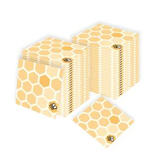 100pcs/Pack Disposable Bee Theme Party Napkins, Suitable For Birthday Party, Wedding, Home Dinner Decorations