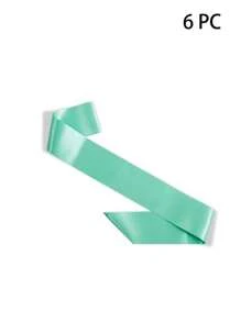1pc/6pcs Customized Romantic Ribbon Belts; DIY Dress Up For Weddings, Parties, Birthdays, And Graduation Ceremonies; Customized Decorations; Gift Ribbon; Customized Gold Handwritten Fonts; Available In Multiple Colors; Customized Accessories For Brides And Bridesmaids.