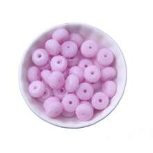 12mm 20/50/100pcs Pack Mix Colorful Color Stock Resin Flat Rhinestone Spacer Rondelles Beads For Beadable Pen Keychain Fashion Chunky Necklace Bracelet DIY Jewelry Making