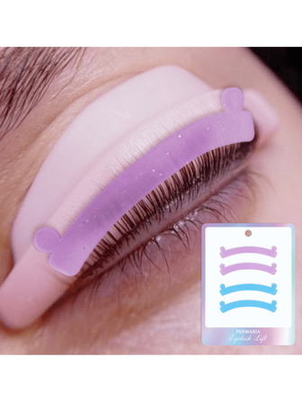 PERMANIA 两对小耳形硅胶条，可重复使用睫毛烫/提拉和染色辅助器，柔软有弹性，烫睫毛和嫁接睫毛的好帮手，睫毛提升工具