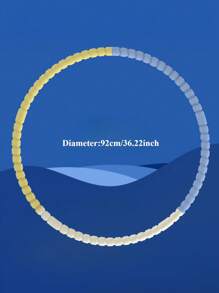 6-Section Detachable & Thickened Colorful Exercise Hoop, Abdominal & Waist Training, Foam Fitness Hoop, Fashionable