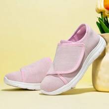 Diabetic Shoes For Women Wide Width Edema Shoes Walking Sneakers For Elderly Swollen Feet - Pink - View 2