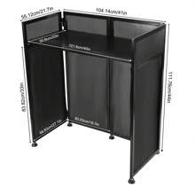 Futchoy DJ Event Facade 4-Panel Light Metal Frame Booth + Travel Bag Case+ 2 * Scrims - Black - View 2