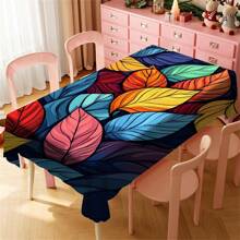 Multi-Functional Polyester Tablecloth - Colorful Patterns, Waterproof And Stain-Resistant, Easy To Clean For Indoor/Outdoor Use - Ideal For Picnics, Parties, Restaurants, Home Decor, And Gift-Giving - Multicolor - View 68