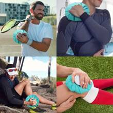 Ice Bag[6", 9" &11" ] Hot And Cold Reusable Ice Bag, Elastic Breathable Support Wrap,Relief Heat Pack Reusable For Knee Head Leg/Perfect Gift For Birthday/Christmas, For Fishing/Camping/Travel(For Hot Is 50-60℃)