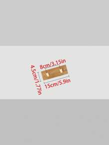 1pc No Drill Wall Mounted Hanger Hook For Bedroom, Kitchen, Bathroom, Entryway - Wall Clothes Hook