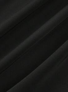 Women Swimsuit One Piece Bathing Suit Halter Ruched Cutout Back Tummy Control With Adjustable Spaghetti Straps - Black - View 9