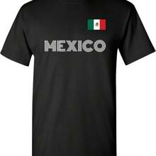 UGP Campus Apparel Mexico Soccer Jersey - Mexican International Futbol Team T Shirt - Black - View 1
