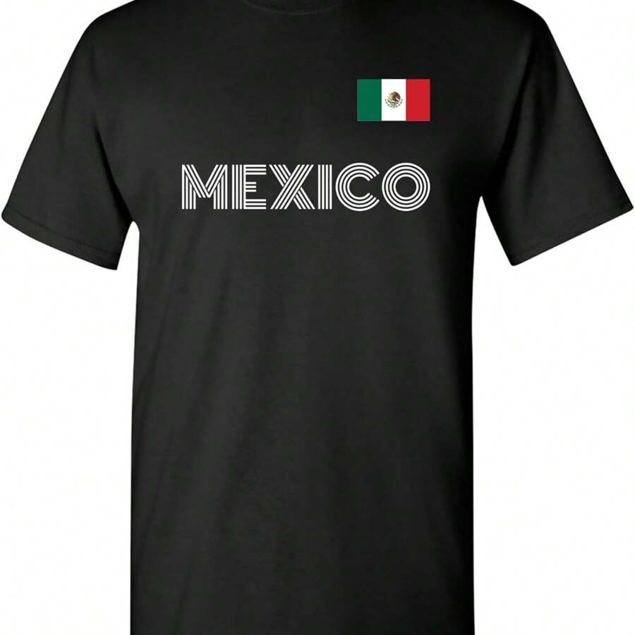 UGP Campus Apparel Mexico Soccer Jersey - Mexican International Futbol Team T Shirt - Black - View 1