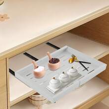 Eatssode Telescopic Drawer, Extendable Cabinet Drawer, 32-52cm Adjustable Width Kitchen Cabinet Organizer, Slide Out Cabinet Organizer For Kitchen, Bathroom, Living Room