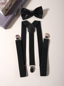 1 set Conjunto de tirantes con lazo a modo de clip en forma de Y ajustable, tirantes para los hombros para Halloween, fiesta de disfraces, banquetes, adecuado para adolescentes, uso casual de verano, al aire libre, atlético, de viaje, regalos de graduación o cumpleaños, accesorios de vestir diarios