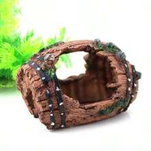 Aquarium Artificial Barrel Cave Resin Ornaments Drizzles Aquarium Landscaping Accessories Background Drizzle