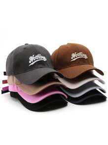 1pc Unisex Letter "Nothing" 3D Embroidery Fashion Baseball Cap - A - View 8