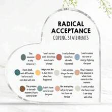 彻底接受应对声明、辅导员办公室装饰、DBT 技能、DBT 疗法、DBT 标志、治疗办公室装饰、治疗办公室艺术、咨询工具 - transparent - 查看 3