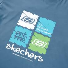 Skechers Lifestyle Simple Casual Round Neck Short Sleeve T-Shirt