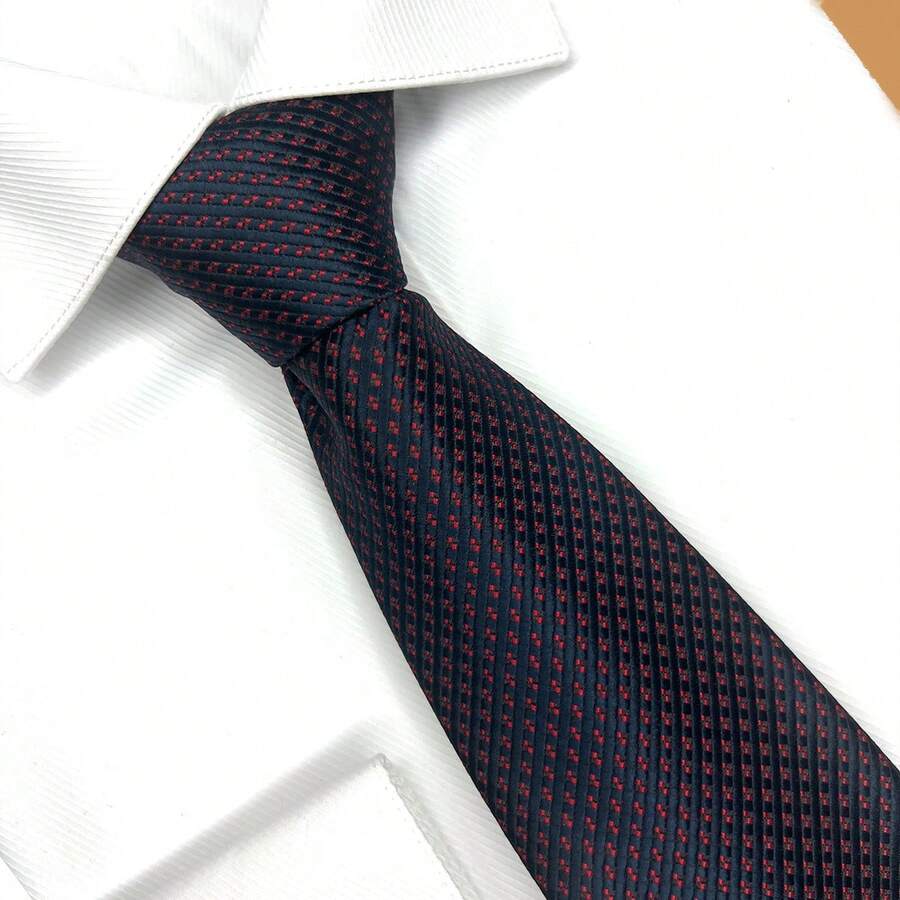 Edi Saraiva Premium Luxury Men's Silk Touch Polyester Tie - View 1