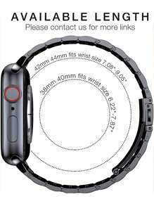 1pc Fashionable Men Apple Watch Band Apple Watch Strap Silver Stainless Steel Adjustable Watch Band Compatible With Apple Watch Series 10 Ultra2/Se/S9/S8/S7/S6/S5/S4/S3/S2/1, Gift For Both Men And Women, Replacement Strap For Smartwatch, 38mm/40mm/41mm/42mm/44mm/45mm/49mm (Watch Not Included) Compatible With Apple Watch Band