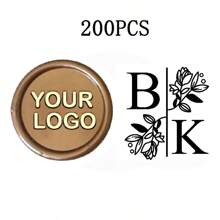 200 Pcs Wax Seals Stickers, Custom Logo Wax Stickers, Handmade Wax Seal Stickers For Wedding Invitation, Self-Adhesive Envelope Wax Stickers-Bronze,Back To School,School Supplies,Multi-Functional,Ornamental,Reusable,Modern,Colorful,Cute,Vintage,Cartoon,Kawaii,Custom,Personalized,Unique,Customized,Workers,Clients,Students,For Business/Work/Office,For School,School Supplies,Back To School,For Office,For School,For Classroom,For Teacher Gifts,For University,For Colleague,For Dorm Rooms,For Teacher,For Boys And Girls,For Teenagers,Junior High School Students,Middle School Students,High School Senior High School Students,College Students,University Students,Freshman,Sophomore,Underclassmen
