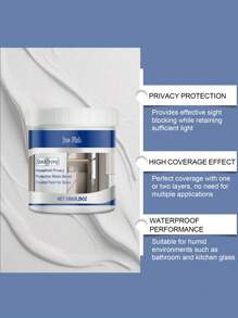 Water-Based Frosted Glass Paint, Waterproof And Sunproof, Renovation Coating To Cover And Apply Matte Glass - Multicolor - View 7