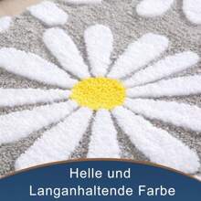 Green Bath Mat With White Flowers 50x80 Cm, Non-Slip Bath Mat For Bathroom, Soft Microfiber, Machine Washable, Bath Mat, For Living Room, Shower Home Bathroom Decor Bath Rug Floor Carpet Outdoor Rug Door Mat Summer - Gray Background Small Flowers - View 9