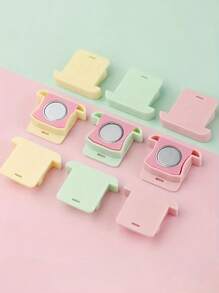 1/2pcs Multi-Color Magnetic Sewing Machine Guide With Anti-Roll Fabric Guard & Scale Positioner - Durable Plastic, No Batteries Required