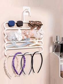 5/3/1 发夹发饰收纳架，壁挂式大容量多层宿舍发夹和头带收纳架，性别揭秘派对，生日、婚礼、派对的完美之选，送给同事、朋友和家人的完美礼物，返校礼物 - 彩色 - 查看 5