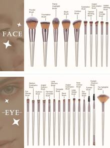 45件套化妆海绵粉扑和化妆刷套装，包括散粉刷、腮红刷、修容刷、粉底刷、鼻影刷、眼影刷、眉刷、唇刷、细节刷、化妆海绵、化妆刷清洁碗、三角粉扑、指套粉扑、迷你细节美妆蛋、洗脸腕带、洗脸头带、化妆刷套装、化妆刷套装、化妆刷套装、全套化妆套装、化妆刷套装、全套化妆工具、化妆刷套装、化妆刷礼盒套装