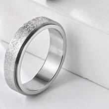 1 st. Ring 6 mm roestvrij staal angstring voor vrouwen