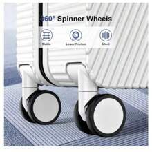 KQEBN 20-Inch Wide Handle Suitcase, Airline Approved Carry-On Luggage For Boarding - Perfect Travel Companion