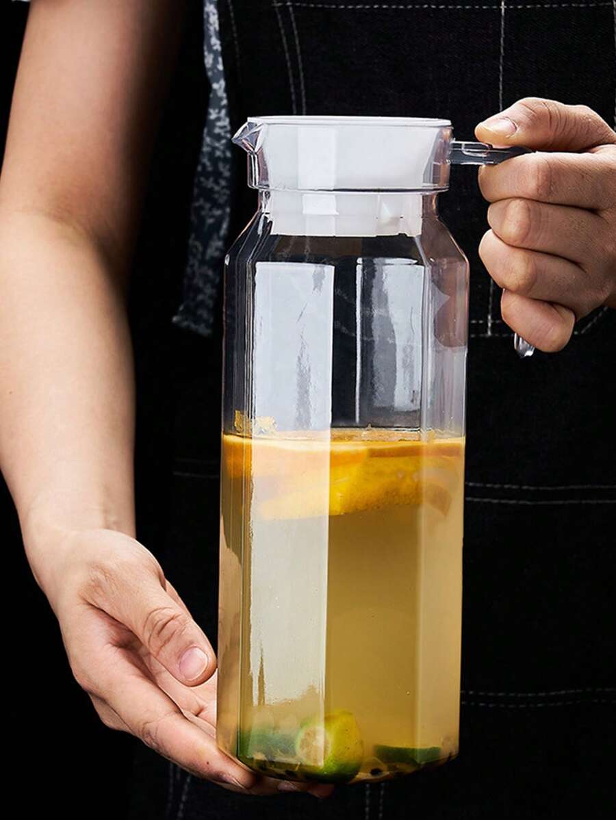 1 Stück Wasserkrug mit Deckel, geeignet zum Aufbewahren, perfekt für ...