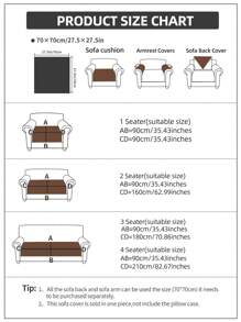 1 pieza Funda de sofá, moderna y minimalista de chenilla antideslizante e impermeable, cojín de asiento de sofá lavable a máquina, apta para mascotas, para dormitorio, oficina, sala de estar, sofá en L, todo el año
