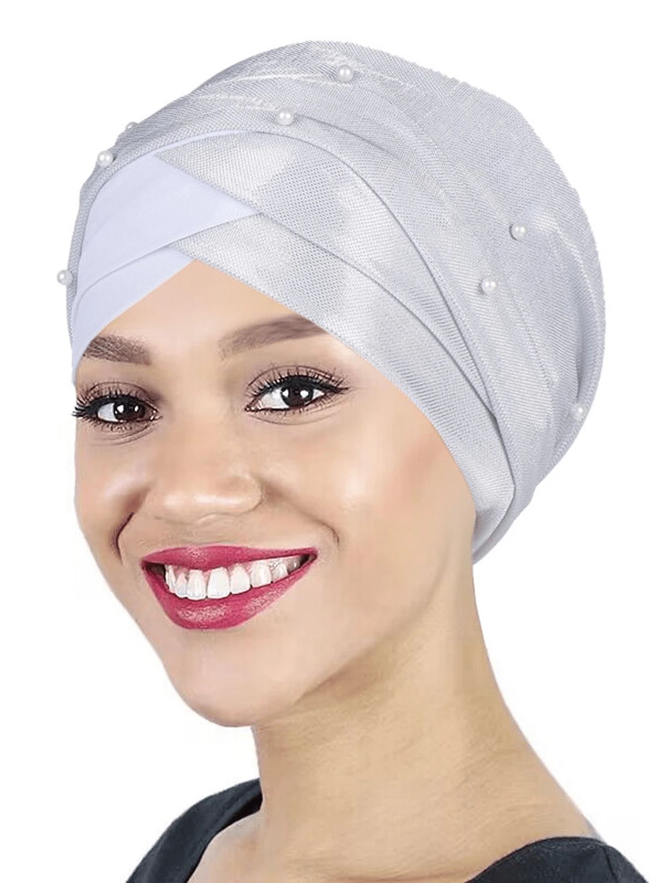 Pañuelo De Malla Con Diamantes De Imitación – Tocado Elástico Plateado Para Fiesta, Discoteca Y Disfraces – Ajuste 45-60 Cm