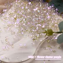 Mini asymmetrische Form Aurora Strass Nail Art Dekoration, kleine Nail Jewelry und Accessoires, super glänzende Nail Zubehör Nägel Nail Charms Nail Gems