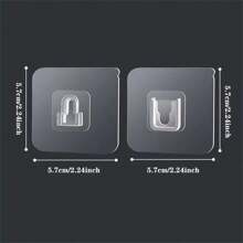 Powerful No Drilling Adhesive Hooks - 5 Pairs Multi-Functional Bathroom And Kitchen Waterproof Household Wall Hanging Mobile Utility Hooks With No Trace