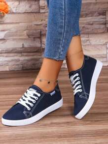 2024 New Canvas Shoes, Breathable Casual Cloth Shoes, Versatile Flat Sneakers, Low-Top Athletic Sneakers