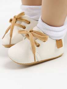 婴儿鞋 男童女童 婴儿运动鞋 防滑橡胶底 幼儿婴儿床 学步鞋 - 白色 - 查看 10