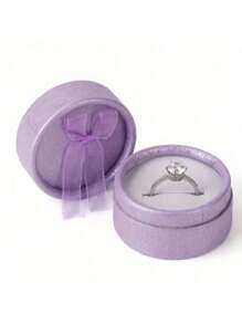 30pcs 55*55*36mm Round Multi-Color Fashion Jewelry Ring Box, Suitable For Christmas, Birthdays, Anniversaries, Valentine's Day, And Other Festivals