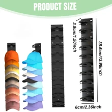1/2pcs Large Baseball Cap Organizer Rack, Multi-Tier Hat Holder, Wall Mounted Hat Rack For Storage In Door, Closet, Bedroom, L Size