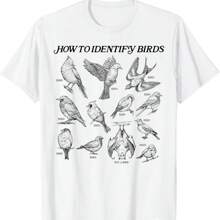 How To Identify Birds T-Shirt - trắng - Xem 1
