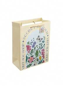 6件复古礼品手提袋母亲节情人节礼物包装袋复古轻奢白牛皮压花礼品袋生日礼物包装纸袋高颜值女神节手提袋 - 彩色 - 查看 7