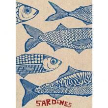 1pc Colorful Sardine Lobsters Crabs Fish Marine Animals Canvas Paintings Kitchen Living Room Home Decoration No Frame