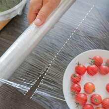 1 Roll Cling Wrap, Tear-Off Design, Microwave & Refrigerator , 50M Length, PE Film - Transparent - View 4