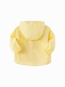 Balabala Baby Hooded Sun Protection Jacket, 2025 Summer Lightweight Outerwear - Light Yellow - View 5