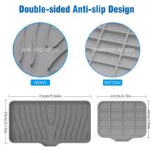 1-Pack Silicone Drain Soap BoxBathroom Anti-Slip Sink Tray Creative Washing Table Soap Tray Free Punch Drain Rack