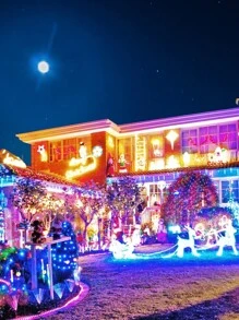 Christmas Series Waterfall With 500 LEDs Of 9.6 Meters Multicolor - US B Type Plug(110-127V) - View 9